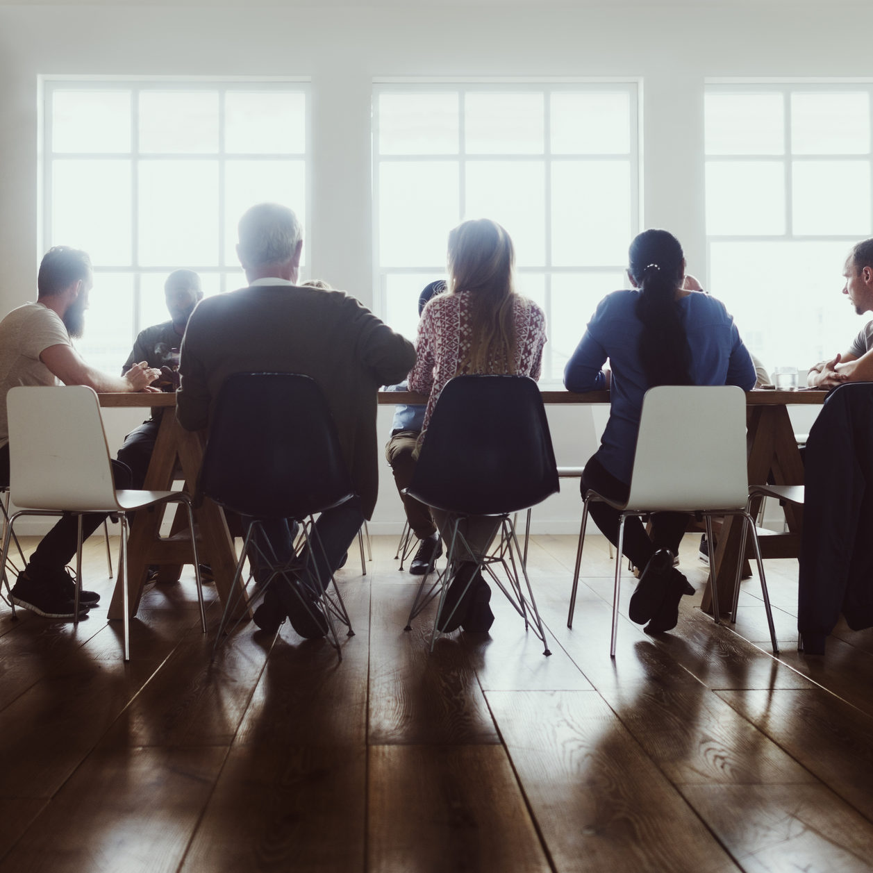 Meeting Table Networking Sharing Concept how to become a foster parent